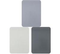 alpina Ensemble de planches à Découper - Planche à Découper - Antidérapant - Flexible - Compatible Lave-Vaisselle - 20x28cm - Gris