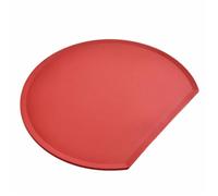 Planche à découper flexible en demi-cercle en TPU | Forme demi-cercle pliable, base antidérapante, facile à verser, léger for la préparation quotidienne.(Red,31x26.5x20.5cm)