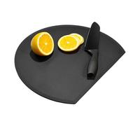 Planche à découper flexible, plateau de support en forme de D, planche de cuisine de 15 x 10 pouces avec base antidérapante, planches à découper multi-usages, plateau de viande, fruits, légumes