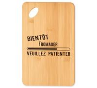 Planche à découper Fromager - Plateau Apéro en Bambou Cadeau Original Cuisine Barbecue