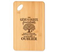 Planche à Découper Généalogie Formidable | Plateau Apéro Bambou Gravé 30 × 20 cm | Cuisine Barbecue Apéritif | Idée Cadeau Généalogiste Crémaillère Noël