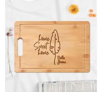 Planche à découper gravée personnalisée - Cadeau unique pour les acheteurs de nouvelle maison, agent immobilier, cadeau de fermeture pour maison, pendaison de crémaillère, cuisine, cadeau pour amis
