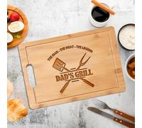 Planche à découper gravée sur mesure pour homme - Planche à découper personnalisée - Idée pour papa, grand-père, mari, anniversaire, mariage, Noël ou pendaison de crémaillère