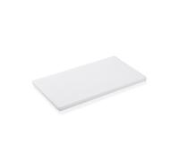 Planche à découper HACCP en Polyéthylène blanc L 600 mm l 400 mm H 20 mm