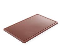 Planche à découper HACCP pour viande et charcuterie GN 1/2 marron - Hendi 826140