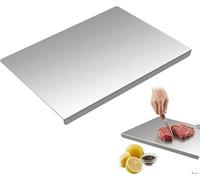 Planche A Decouper Inox, À Pétrir, Protege Plan De Travail Cuisine Avec Bord D'arrêt, Plaque, Découper En Titane for, Bar, Restaurant(30 * 40cm)