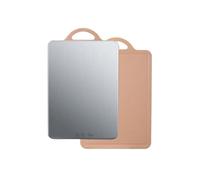 Planche A Decouper Inox Kitchen Portable Cutting Mat Set Stainless Steel Cutting Board Set Modern Chopping Boards Nice Flexible Non-Stick Easy Clean(Black Middle)