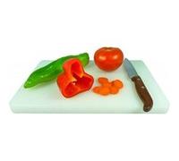 Planche à découper - JOCCA - 30x20 cm - Polyéthylène - Blanc - Résistante aux chocs Blanc