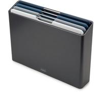 Joseph Joseph Folio Ensemble de 4 planches à découper avec code couleur, plus un étui de rangement (Regular) - Graphite