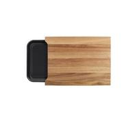 Planche à découper - LIVOO - MES155 - Bois acacia FSC - 36,5 x 27,5 cm - Bac récupérateur amovible