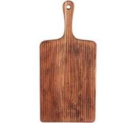 Planche à découper manche strié 55x25 cm Wild - - Marron - Bois