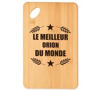 Planche à découper Meilleur Orion du Monde 1 - Plateau Apéro en Bambou Cadeau Original Cuisine Barbecue