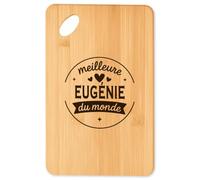 Planche à découper Meilleure Eugenie du monde 1 - Plateau Apéro en Bambou Cadeau Original Cuisine Barbecue