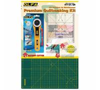 Olfa Starter-Kit avec tapis de coupe vert, cutter rotatif RTY-2/G & règle Quilt