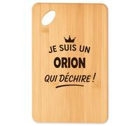 Planche à découper Orion qui dechire 2 - Plateau Apéro en Bambou Cadeau Original Cuisine Barbecue
