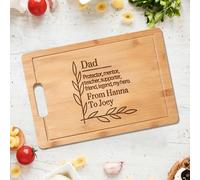 Planche à découper personnalisée en bambou gravée pour homme, père, beau-père, cadeau d'anniversaire, fête des pères, Noël