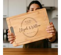 Planche à découper personnalisée, planche à charcuterie gravée personnalisée, cadeau pour une nouvelle maison, un mariage, un anniversaire, une pendaison de crémaillère, des fiançailles, Noël