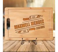Planche à découper personnalisée pour homme - Cadeau personnalisé pour papa, grand-père - Parfait pour la fête des pères, un anniversaire, Noël et un anniversaire de mariage
