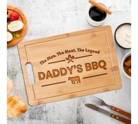 Planche à découper personnalisée pour homme - Planche à découper gravée - Cadeau attentionné pour papa, grand-père, mari, anniversaire, mariage, Noël ou pendaison de crémaillère