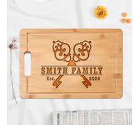 Planche à découper personnalisée pour une nouvelle maison - Idée cadeau de pendaison de crémaillère pour les couples, les familles, les agents immobiliers, les nouveaux acheteurs ou les nouveaux
