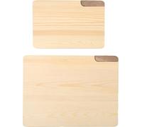 Planche à découper, pin et noyer, 2 pièces, différentes tailles, 2pcs