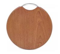 planche à découper， Planche à charcuterie et billot de boucher portable en bois massif, idéale for la préparation le service des repas cuisine