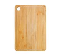 planche à découper， Planche à découper en bambou for viande et fromage, avec trous de suspension rainures. Idéale for couper la, les fruits le pain. Grande taille(45 * 32 * 1.8cm)