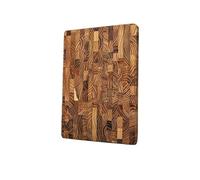 Planche à Découper Planche à découper rectangulaire en teck, planche bois massif, polyvalente for cuisine, assiette dîner(Small Size)