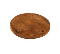 Planche à découper/plateau rond D. 30 cm en bois de teck - PALO -