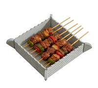 Planche à découper pliable - Planche à découper pliable - Tapis flexible magnétique - Dimensions : 21,5 x 21,5 x 1 cm + aimants intégrés - Matériau en silicone de qualité alimentaire - Pour camping en