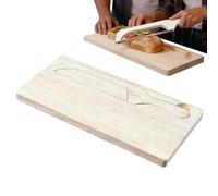 Planche à découper pour, avec couteau en acier inoxydable intégré - Planche à découper en bois avec scie à - Pour la maison, le restaurant, le café, le comptoir, le service, les pâtisseries
