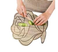 Planche à découper pour charcuterie de cuisine, planche à découper, motif de fleurs de rose, planche à - Planche à découper pour viande, fromage,