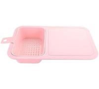 Planche à découper pour cuisine, planche à découper pour légumes avec égouttement, planche à découper de cuisine en plastique avec filtre à eau, bloc à découper multifonction pour fruits et légumes