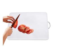 Planche à découper pratique, avec poignées encastrées et découpes, accessoire antidérapant pour servir de la viande, du fromage, des pizzas, pour comptoir, cuisine, maison, mariage