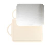 Planche à découper professionnelle antidérapante avec surfaces en acier inoxydable et polypropylène multifonction pour la cuisine et le hachage en acier inoxydable