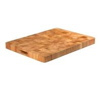 Planche à découper rectangulaire (L)610 x (P)455 x (H)45 mm, en bois d'hévéa