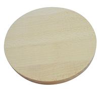 Planche à découper ronde en bois de 20 cm de diamètre, bois solide uni