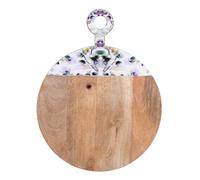 Planche à découper ronde Garden en manguier 30,5 cm bois de manguier 30.50 cm ta