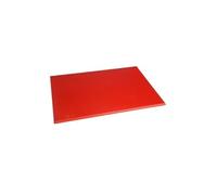 Planche à découper rouge 450 x 300 x 12 mm haute densité Hygiplas