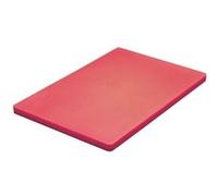 Planche à découper rouge 450 x 350 x 20 mm basse densité Hygiplas 9 G