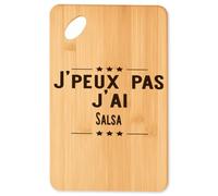 Planche à découper Salsa - Plateau Apéro en Bambou Cadeau Original Cuisine Barbecue