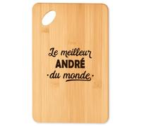 Planche à découper Super Andre 2 - Plateau Apéro en Bambou Cadeau Original Cuisine Barbecue