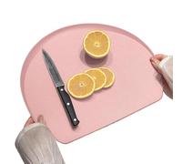 Planche À Découper - Surfaces De Préparation De Cuisine Sans Danger Pour Les Aliments, Forme Demi-cercle | Conception Double Face Sans Marquage, Outil De Coupe De Viande Végétale Pour La Cuisine À Dom