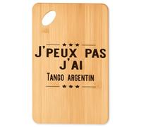Planche à découper Tango argentin - Plateau Apéro en Bambou Cadeau Original Cuisine Barbecue