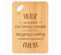 Planche à découper Un Elie aussi génial - Plateau Apéro en Bambou Cadeau Gravé pour Homme Cuisine Barbecue