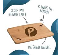 Planche à découper Un Interprète aussi génial - Plateau Apéro en Bambou Cadeau Gravé Collègue Homme Métier Cuisine Barbecue