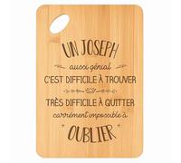 Planche à découper Un Joseph aussi génial - Plateau Apéro en Bambou Cadeau Gravé pour Homme Cuisine Barbecue