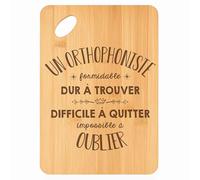 Planche à découper Un Orthophoniste Formidable - Plateau Apéro en Bambou Cadeau Gravé Collègue Homme Métier Cuisine Barbecue