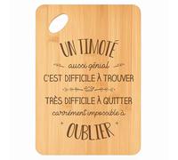 Planche à découper Un Timoté aussi génial - Plateau Apéro en Bambou Cadeau Gravé pour Homme Cuisine Barbecue