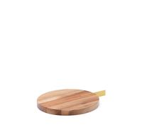 Planche à découper Zairin en bois d'acacia et métal jaune certifié FSC 100%